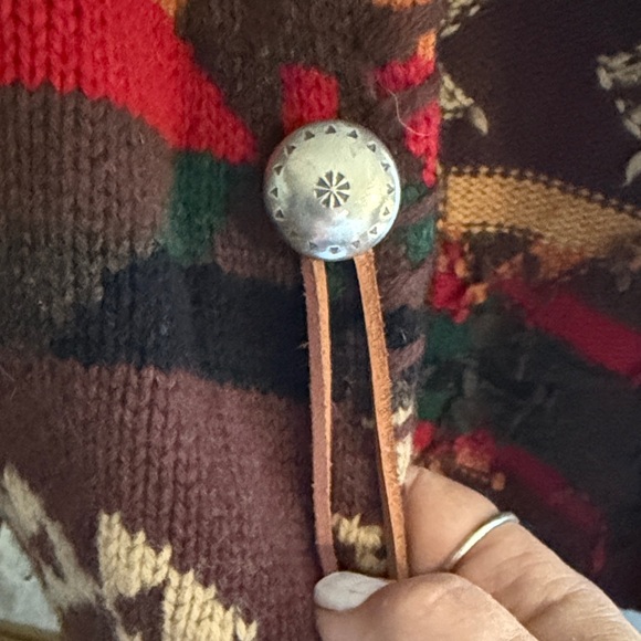 Lauren-Ralph Lauren Southwestern Knit Southwest Cardigan - Picture 3 of 3
